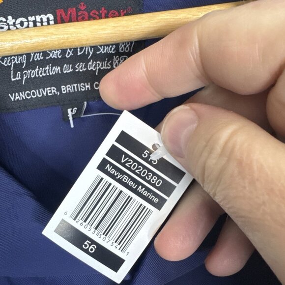 NWT Pioneer Storm Master Navy Blue Work Coveralls Size 56 Canada - Picture 3 of 7